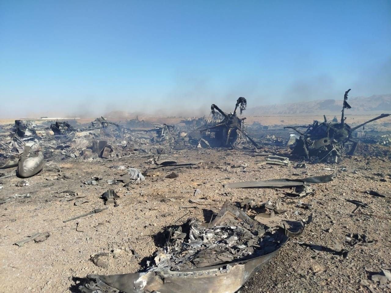 حطام طائرتين امريكيتين جنوب ايران حاولاتا انقاذ طاقم طائرة F-15E التي اسقطتها القوات الايرانية