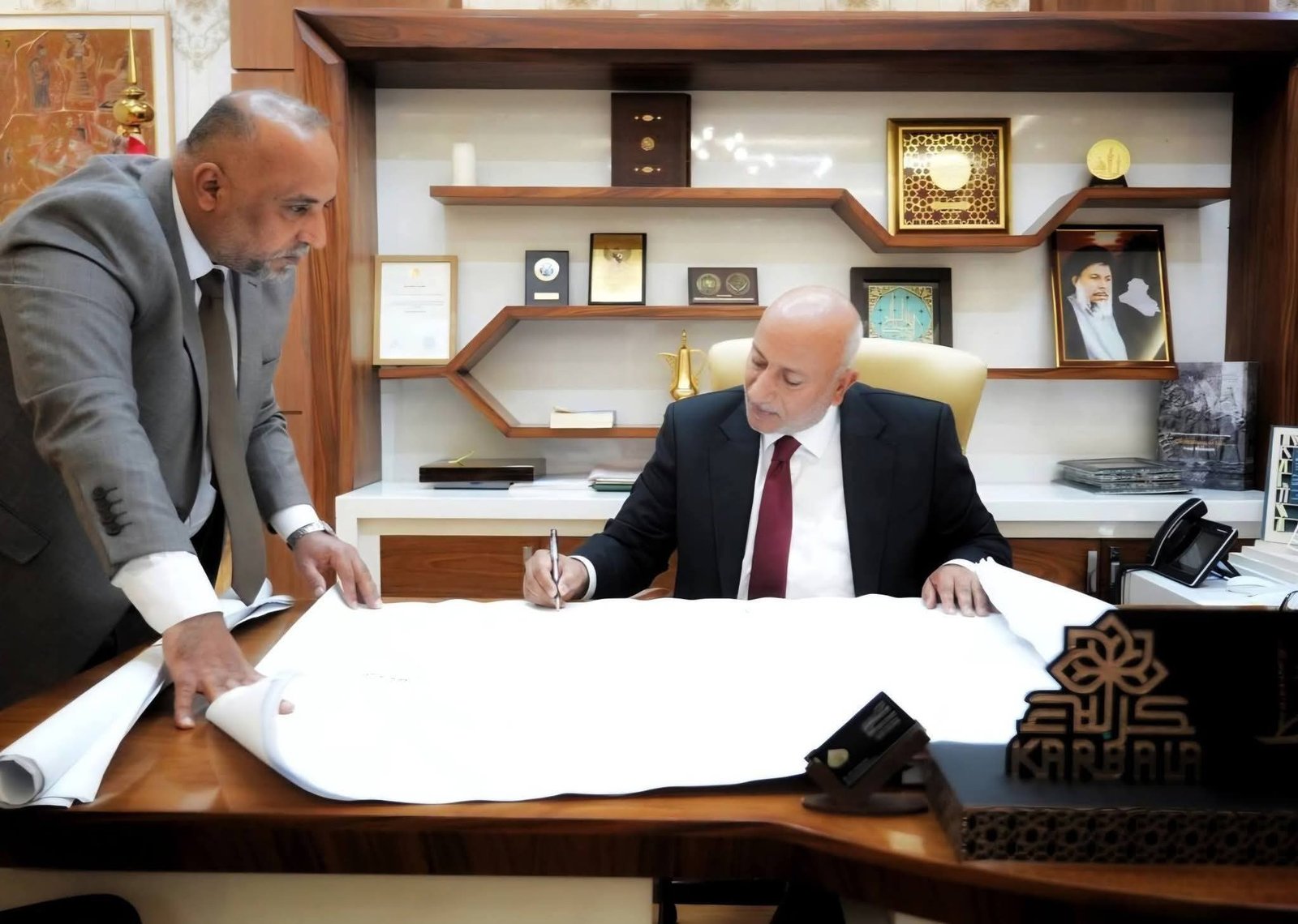 الإعمار تناقش مع محافظ كربلاء مشاريع المياه المستقبلية للمحافظة