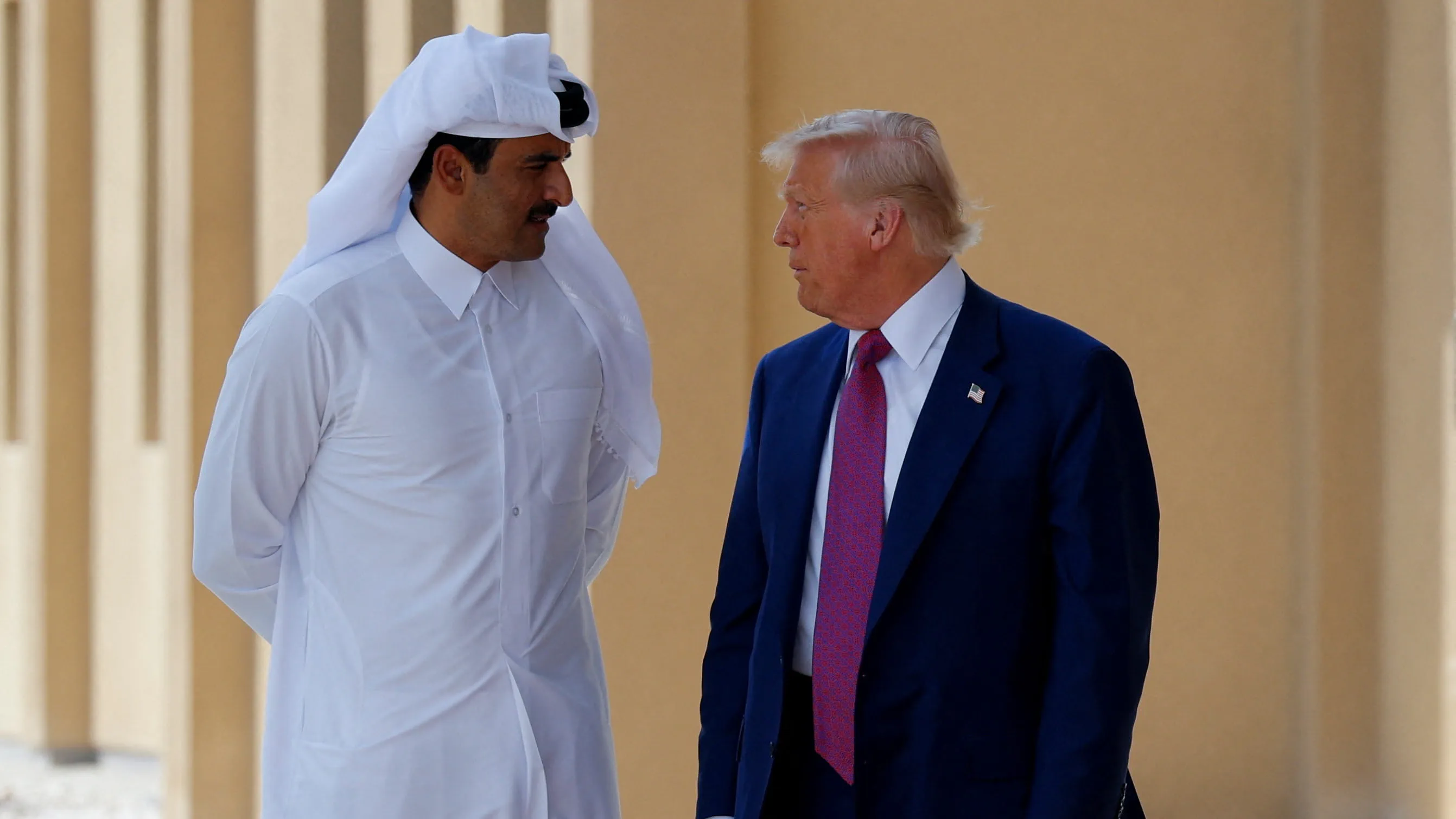 أمير قطر والرئيس الأميركي يبحثان مستجدات اتفاق وقف إطلاق النار