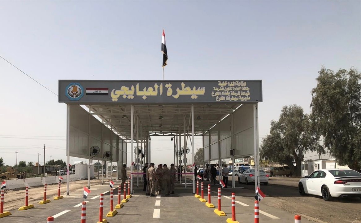 قائد عملیات بغداد يفتتح سيطرة العبايجي بعد إعادة تأهيلها
